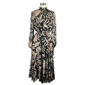 knee length dresses for ladies Keepsake The Label Royal Blue Beloved L/S Midi Dress main image 1